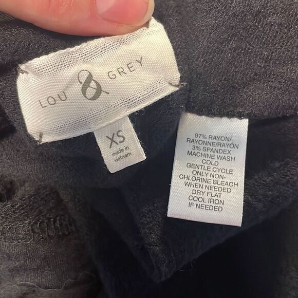 Lou & Grey Signaturesoft 3/4 Sleeve Lounge Fit & Flare Dress sz XS - Picture 4 of 7